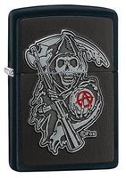 Zippo Sons of Anarchy Emblem Black Matte Pocket Lighter