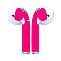 Antty Protector Wraps Minimal Stylish Case Cover Skins Customization for Apple AirPods (Hot Pink)
