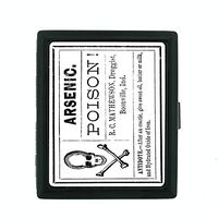 Perfection In Style Metal Cigarette Case Vintage Halloween Design 022