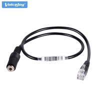 3.5mm Smartphone Headset to RJ9 Adapter for Aastra Adtran BT Alcatel Lucent Avaya Interquartz Lazerbuilt Ascom Telephone Phones