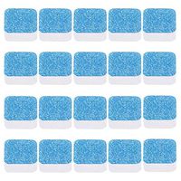 MAMaiuh 20PCS Washing Machine Cleaner Effervescent Tablets Descaler Deep Cleaning Remover Deodorant Durable Septic System Saver Strength Cleaner (Blue)