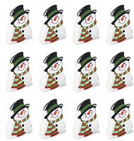 Fun Express~ (12 Pack) Cardboard Snowman Gift and Goody Boxes