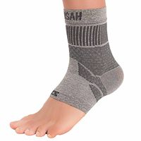Zensah Ankle Support - Compression Ankle Brace - Great for Running, Soccer, Volleyball, Sports - Ankle Sleeve Helps Sprains, Tendonitis, Pain, Heather Grey, Large