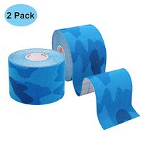 Freshday 2 Pack Sport Pain Relief Kinesiology Tape,Muscle Elastic Therapeutic Tape Waterproof & Athletic Taping for Knee, Shoulder, Ankle and Muscles (Blue Camouflage)