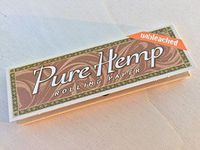 1 Pack Pure Hemp Unbleached Single Wide Rolling Paper 50 Leaves