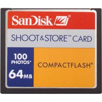 SanDisk 64MB/100 Picture COMPACTFLASH (SDCFS-64-A10)