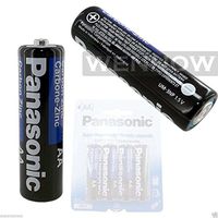 1 Pack (4 Pcs) Panasonic Super Heavy Duty AA Carbon Zinc Batteries