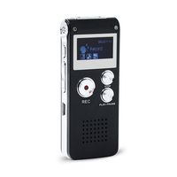 Tangmi Professional Multifunctional Rechargeable 8G 8GB 650HR Digital Audio Voice Recorder Dictaphone MP3 Player with 3D Sound (Black)