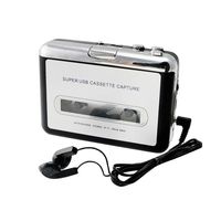 Enshey Cassette Player Portable Walkman Cassette Tape to MP3 iPod CD Converter Capture Audio Music Player via USB, Compatible with Laptops Mac and Personal Computers with Earphones