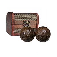 iLOVEPandas Natural Agarwood Massage Balls Chinese Acupoint Ball Hand Exercise Baoding Balls (Style 2)