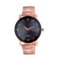 Quaanti Wrist Watch,Luxury Quartz Sport Stainless Steel Dial Stainless Band Wrist Watch (Rose Gold)