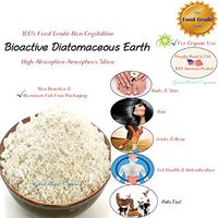 DIATOMACEOUS EARTH (DE) Superior Amorphous Non Crystalline Bio Active Silica Food Grade & 100% Natural (8 Oz)