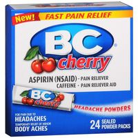 BC Headache Powders, Cherry 24 ea Pack of 4