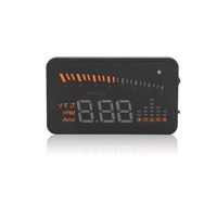 Qiilu Universal Car HUD Head Up Display OBD2 Digital Speedometer Projector Windshield Projection Film Over Speed Warning for Car, Truck, Motorcycle, SUV