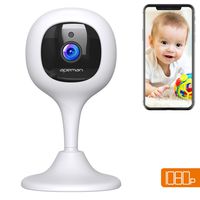 [New Version] APEMAN Baby Monitor WiFi Camera 1080P FHD Home Security Camera with Night Vision/Sound&Motion Detection/2-Way Audio for Baby/Elder/Pet Compatible with iOS&Android System