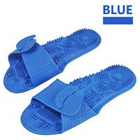 Massage Slippers Massage Shoes for Most Snap on Massagers (Blue, S(35-38))