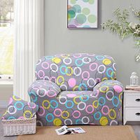 Single Sofa Slipcover Elastic Slipcover 1-Seater Arm Chair Slip Cover Pet Ca - #13