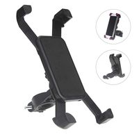 Bicycle Phone Mount Shockproof Stable Bracket,360°Rotation Silicone Bike Phone Holder for iPhone Android GPS Bike Accessories. Universal 3.5 to 6.5 Inches (Black)