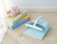 VitsunHoo Plastic Window Squeegee and Dust Pan Combo (Blue)