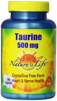 Nature's Life Taurine Capsules, 500 Mg, 100 Count