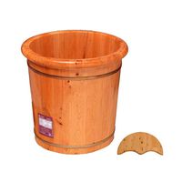 Footbath，Solid Wood Foot Washing Barrel，Foot Basin Wooden Bucket，Foot Spa Wooden Tub，Solid Wood Foot Basin，Foot Bath Tub，Foot Wooden Barrel (Color : A)