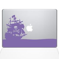 The Decal Guru Pirate Bay MacBook Decal Vinyl Sticker - 15" MacBook Pro (2015 & Older) - Lavender (1153-MAC-15P-LAV)