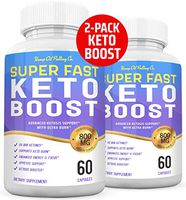 (2-Pack) Super Fast Keto Boost Pills BHB Ketogenic Supplement 120 Count Mega 800mg Exogenous Ketones Ketosis for Men Women
