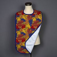 Grapes and Leaves II Adult Bib - Covered with Care