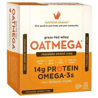 Oatmega Chocolate Peanut Butter Omega-3 Protein Bars 12 Count, 21.6oz