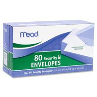 Mead #6 3/4 Security Envelopes, 80 Count (75212), Pack Of 12 = 960 Envelopes