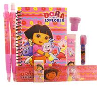 Dora Stationery Set - Hot Pink