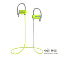 TRITINA Sports Headphone in-Ear - Sweatproof Bluetooth Earphones w/Mic - Comfortable Secure Fit Design Earbuds - HD Stereo Noise Cancelling for Gym Fitness Running Workout - Green V2 Premium