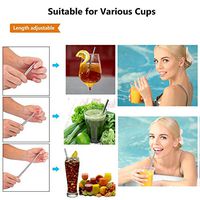 Stainless Steel Telescopic Straw - Portable Collapsible Reusable Straws Foldable Stainless Steel Metal Straw Drinking with Case Cleaning Brush and KeyChain for Daily Living Drinking Straws (red)