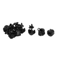 uxcell Nylon Cable Tie Fixed Clip Strain Relief Bushing 5P-4 7mm Dia 10PCS