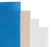 Rolyan Splinting Material Sheets, Small Clinic Pack A, 4 Sheets, 1 Each Aquaplast Pro-Drape-T Optiperf Perforated, Polyform Solid, Polyflex II Solid, Watercolors Ultraperf