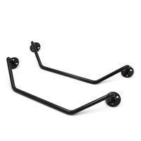 uxcell 2 Pcs 11 Inch Metal Car Audio Speaker Subwoofer Grill Gridiron Cover Protector Black