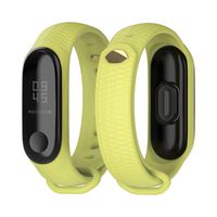 Mijobs Compatible Xiaomi Mi Band 3, Soft Silicone Replacement Bands Breathable Soft Strap Bracelet Accessories Compatible Xiaomi Mi Band 4 Smart Watch Bracelet Wristband with Clasp (Grass Green)