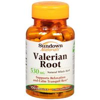 Sundown Naturals Valerian Root Whole Herb 530mg caps 100ct 100 ea