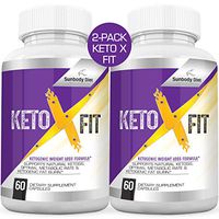 (2-Pack) Keto X Fit Keto Pills Boost Pure BHB Ketogenic Supplement 800mg Exogenous Ketones Ketosis for Men Women 2 Bottles