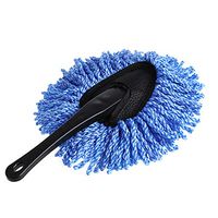 LEIWOOR Multi-Functional Car Duster Cleaning Dirt Dust Clean Brush Dusting Mop Gray Car Cleaning Tool (Blue)