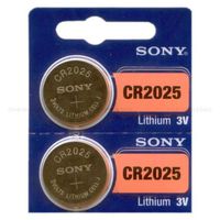 SONY CR2025 3V Lithium Coin Battery Expire 2026 FRESHLY NEW - USA 2 Pack