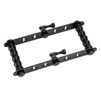 DETALLAN Stabilizer for Camera Hand Grip Gopro Accessories Video DV Digital Diving Track Portable Handheld Smartphone Recorders (Black)