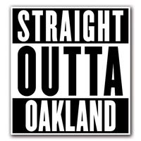 CUSTOMI OAKLAND Straight Outta Series Custom Decal Sticker for Car Truck Macbook Laptop Air Pro Vinyl
