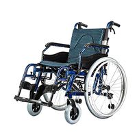 DMCC Aluminum Alloy Wheelchair Folding Portable Portable Small Four Brake Manual Travel Trolley