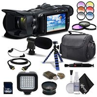 Canon VIXIA HF G21 Full HD Camcorder 2404C002 - Starting Out Bundle - with Wide Angle Lens, Filter Kit, Mic, Light, Tripod and Much More.
