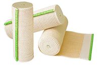 NexSkin Elastic Compression Wrap (6” Wide, 3 Pack) with Hook and Loop Fasteners at Both Ends | Stretch Cotton Athletic Bandage Roll | Support & First Aid for Sports, Medical, and Injury Recovery