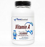Vitamin A 1000mg // 100 Capsules // Pure // by PureControl Supplements