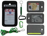 EDOG I.C.E. Active Senior Medical Alert Neck Wallet | Care Giver Locator | Wandering | Dementia | Alzheimers | Disabled | I.C.E. Cards | Leather | Emergency Contacts | Medical Conditions | Medication