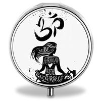 Compact Mini Portable 3 Compartments Travel Medical Medicine Case/Pill Organizer/Pill Box(Hing Hong Pill Case)