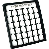 36 Earring Cards Pads Showcase Displays Parts Silver